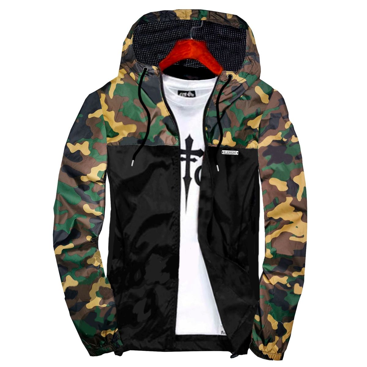 ELEMENT SPECIAL EDITION - CASACA CORTAVIENTO CAMUFLADO PARA HOMBRE