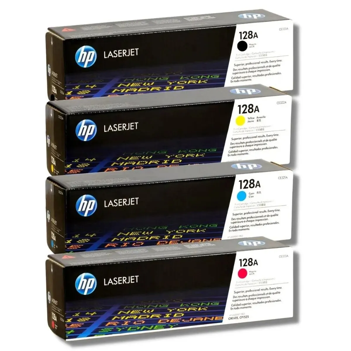 HP - Kit Toner HP 128A Cyan Magenta Amarillo Negro - Pack