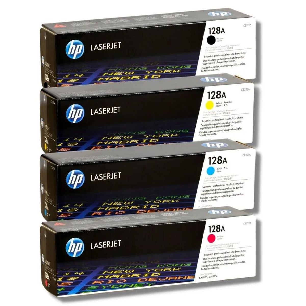 HP - Kit Toner HP 128A Cyan Magenta Amarillo Negro - Pack