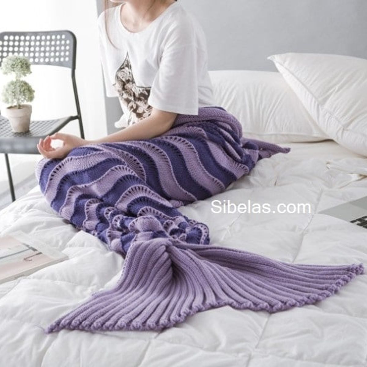 GENERICO - Manta de Cola de Sirena Mujer y Niñas