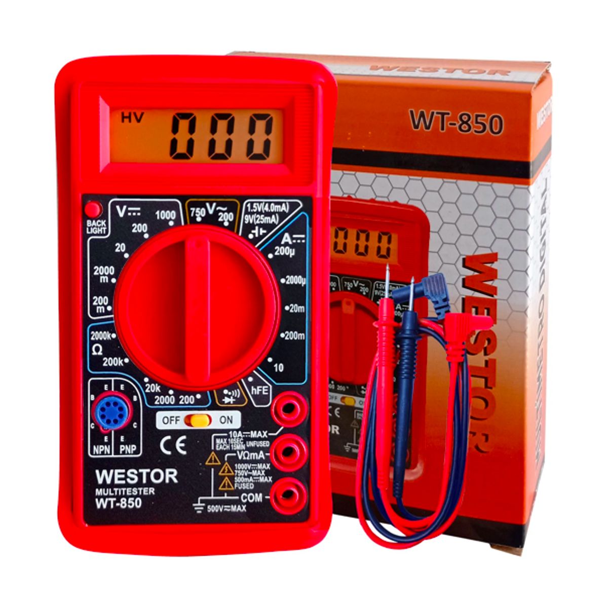 WESTOR - Multímetro Digital WT-850 WESTOR