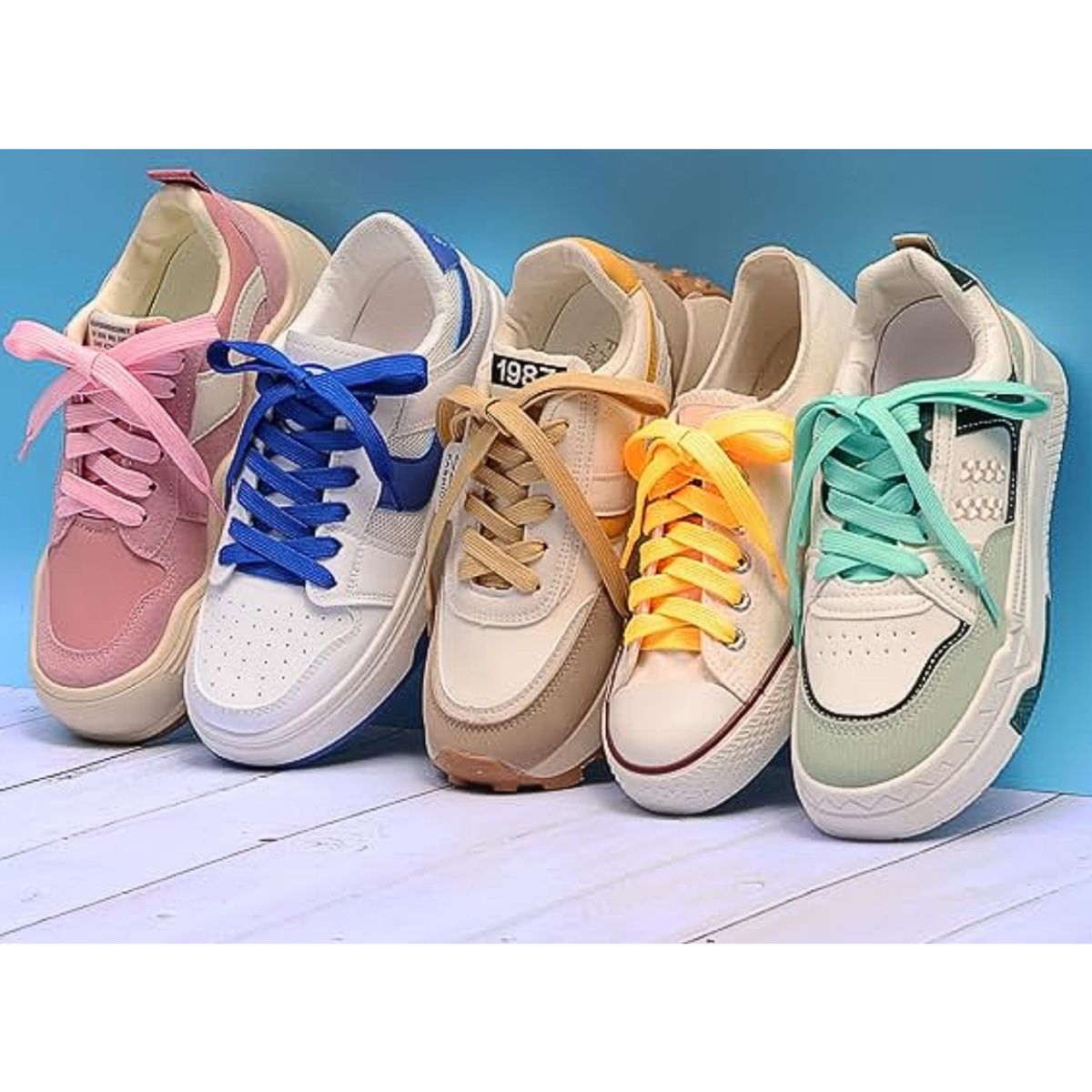 GENERICO - Pasador cordones grueso ancho para zapatillas 1.20m 2 pares