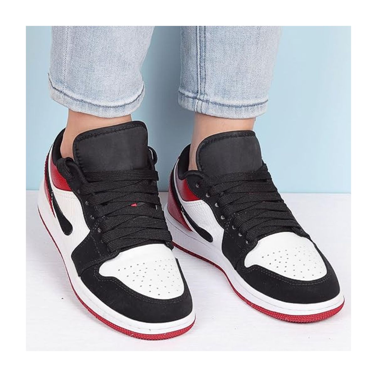 GENERICO - Pasador cordones grueso ancho para zapatillas 1.20m 2 pares