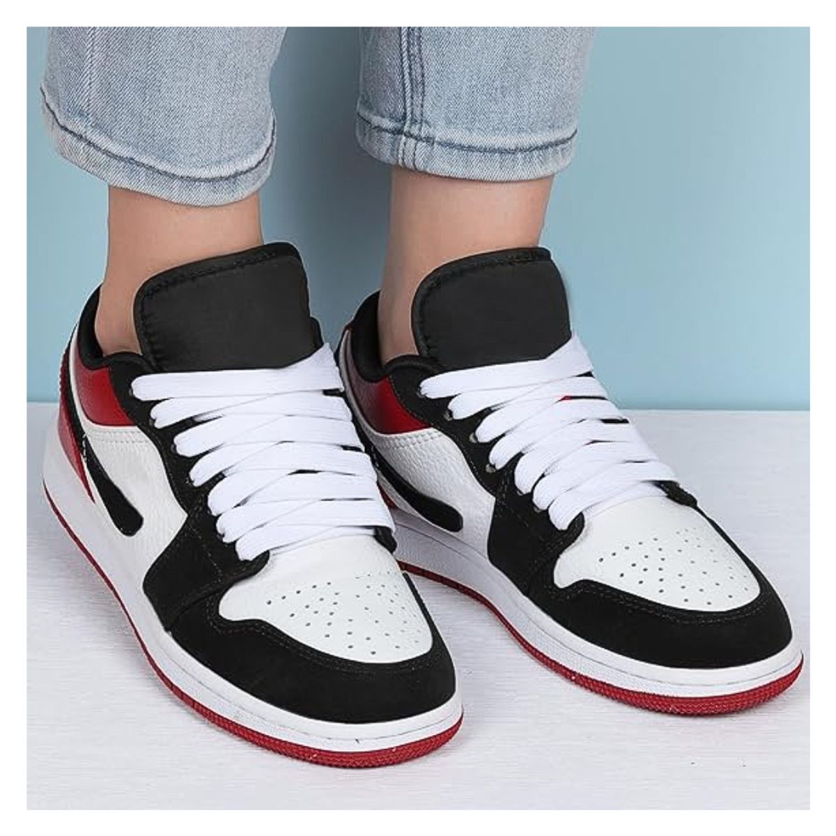 GENERICO - Pasador cordones grueso ancho para zapatillas 1.20m 2 pares