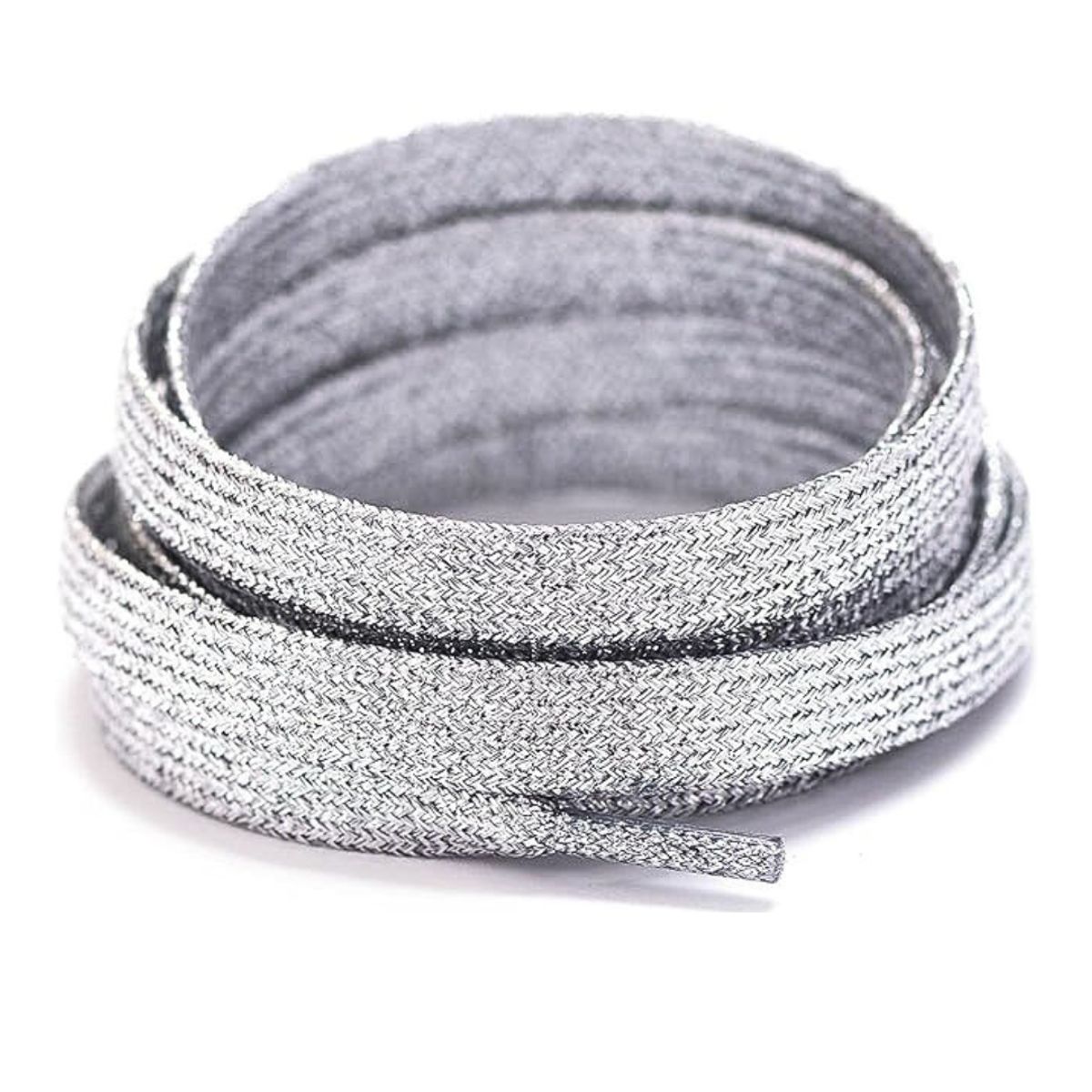 GENERICO - Pasador metálico dorado plateado zapatillas 1.20m 2 pares