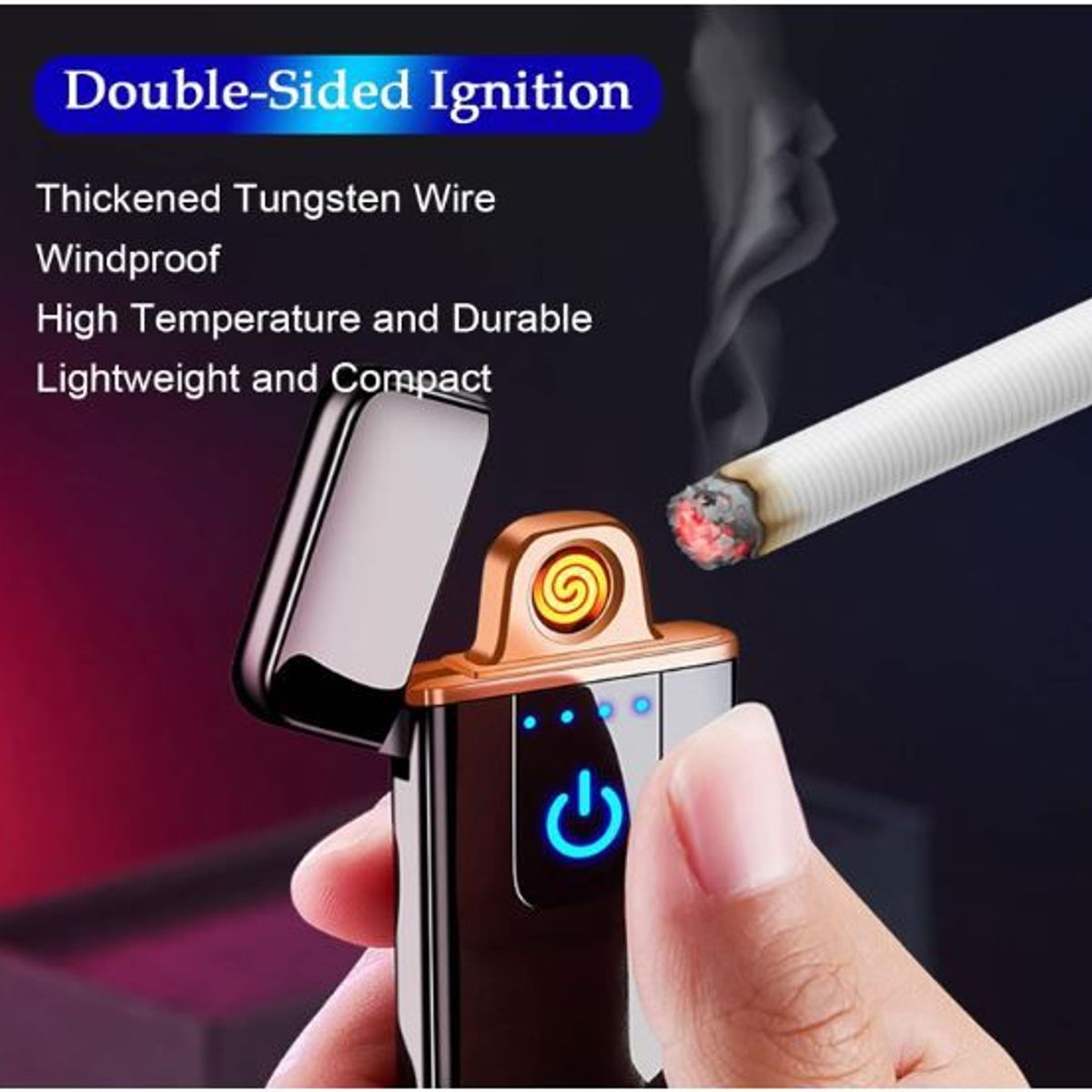 GENERICO - ENCENDEDOR ELECTRICO RECARGABLE CON CARGA USB