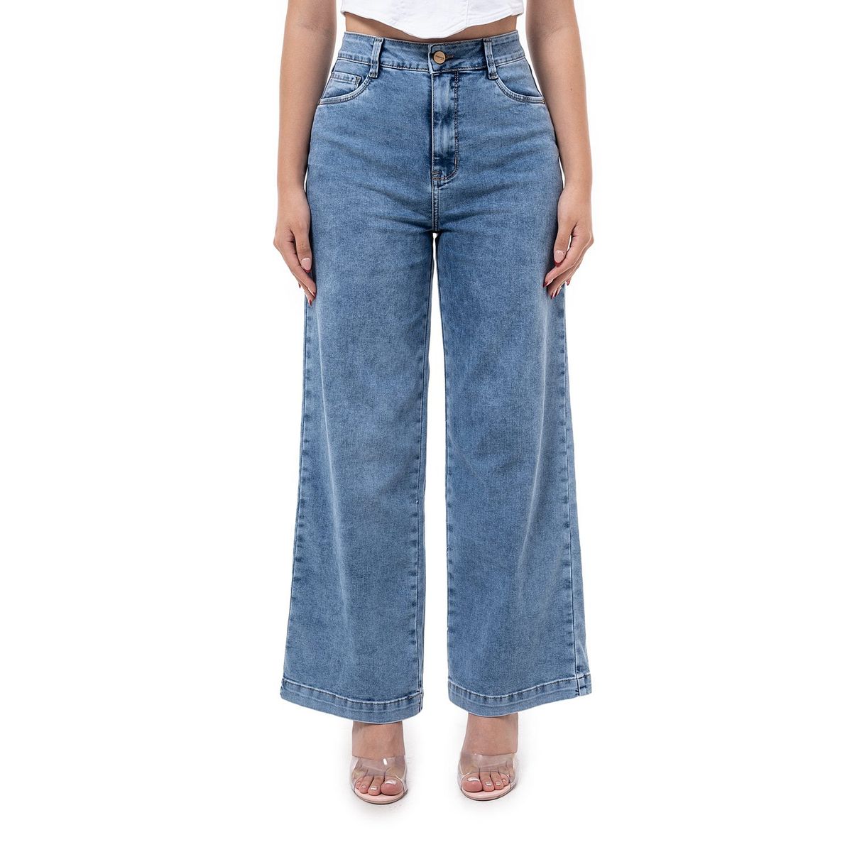 PIONIER - Pantalon Basico Denim Stretch Laraah Mujer