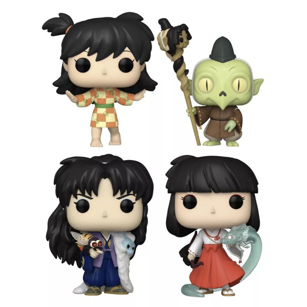 FUNKO - Inuyasha Set Funko Pops x4 Jaken  Rin  Kikyo  Naraku