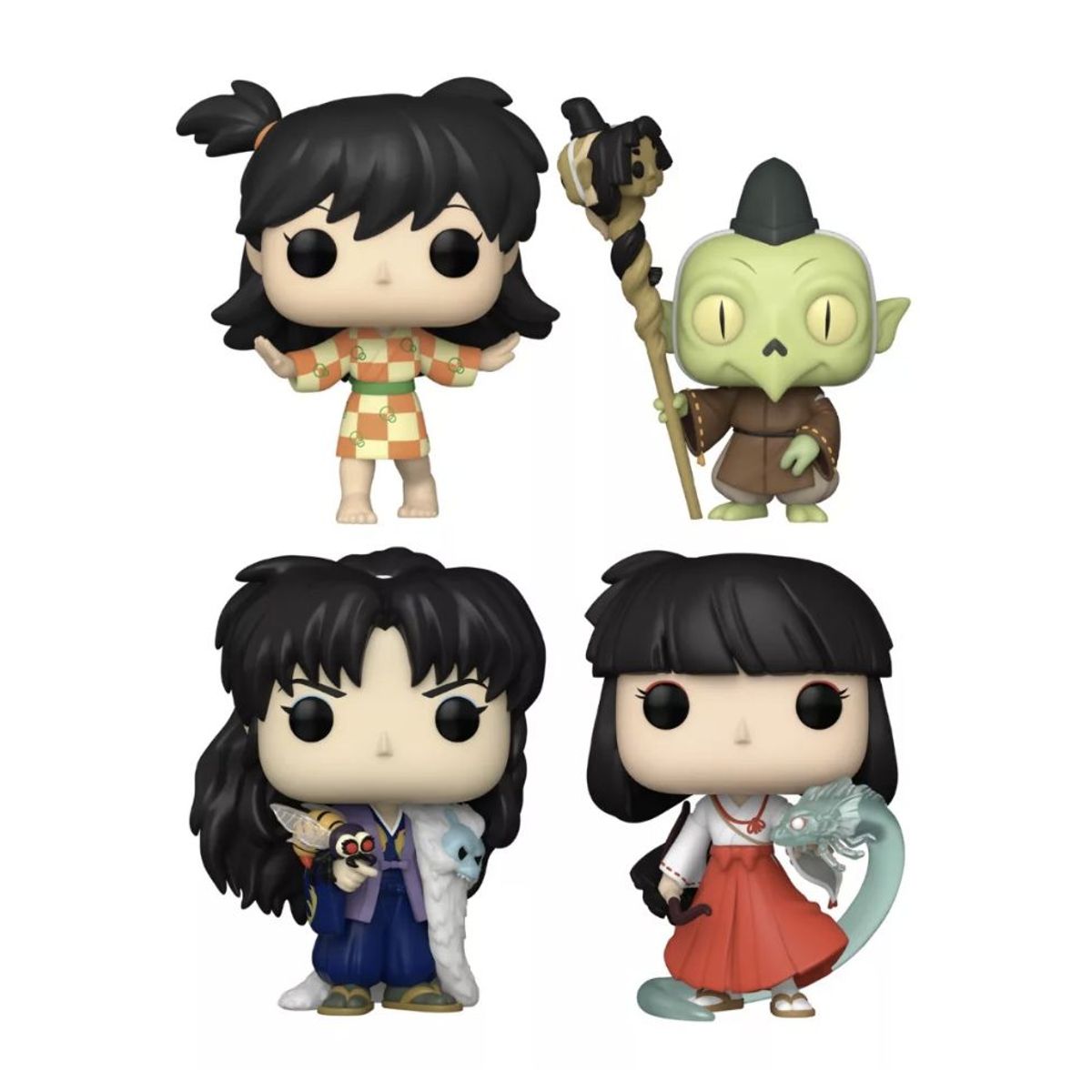 FUNKO - Inuyasha Set Funko Pops x4 Jaken  Rin  Kikyo  Naraku