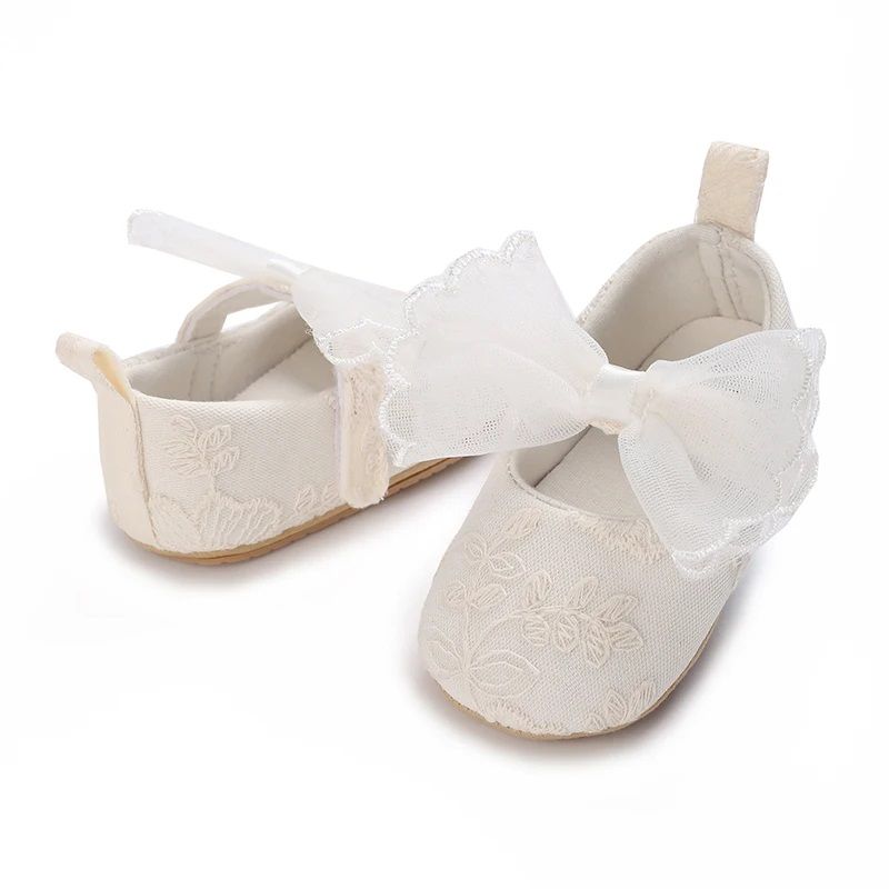 GENERICO - Zapatitos para Bebé Niña Blancos  Princesa Bautizo