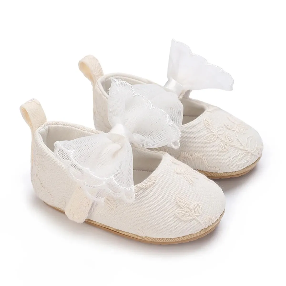GENERICO - Zapatitos para Bebé Niña Blancos  Princesa Bautizo
