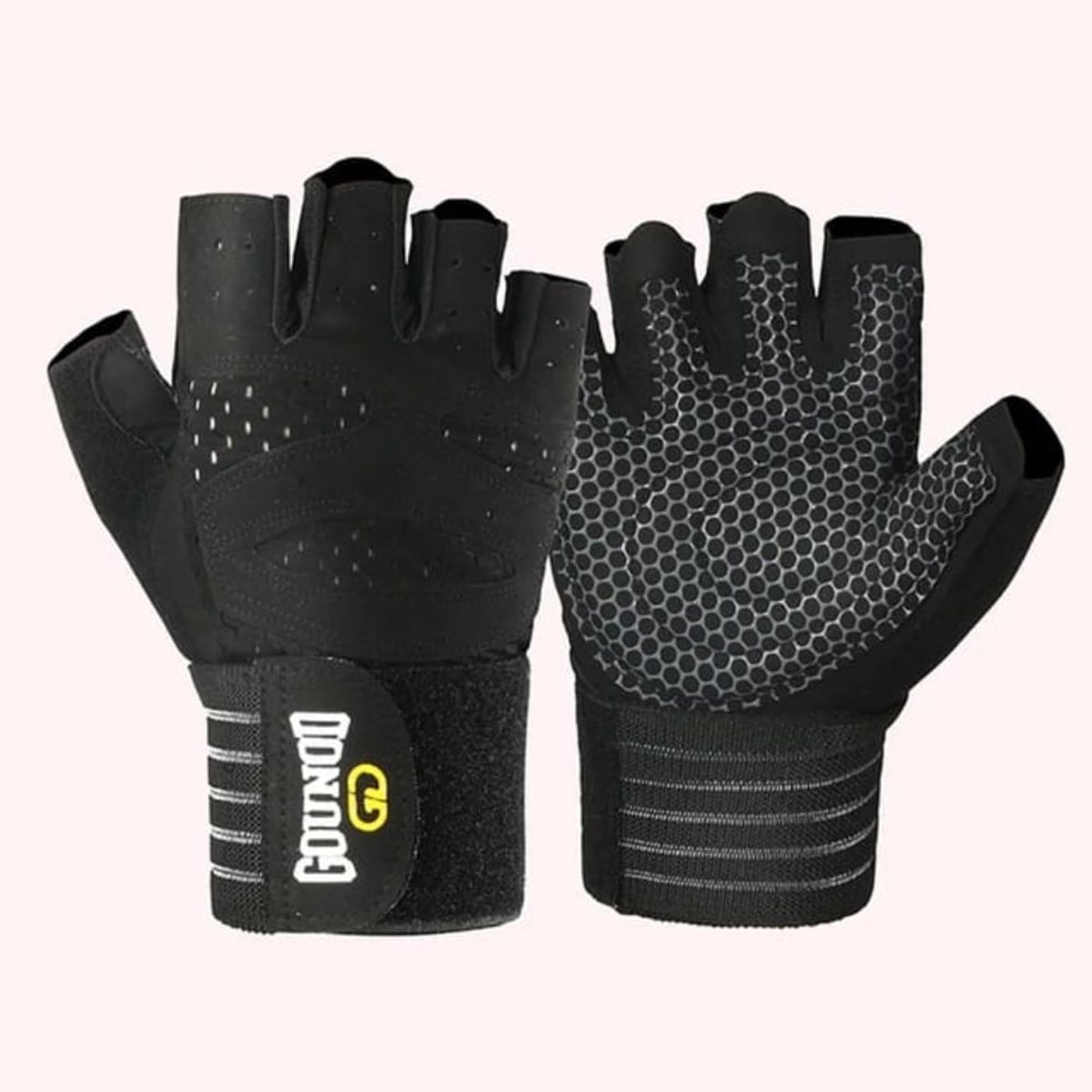 GENERICO - Guantes Deportivos para Pesas gym con Muñequera Talla L_.