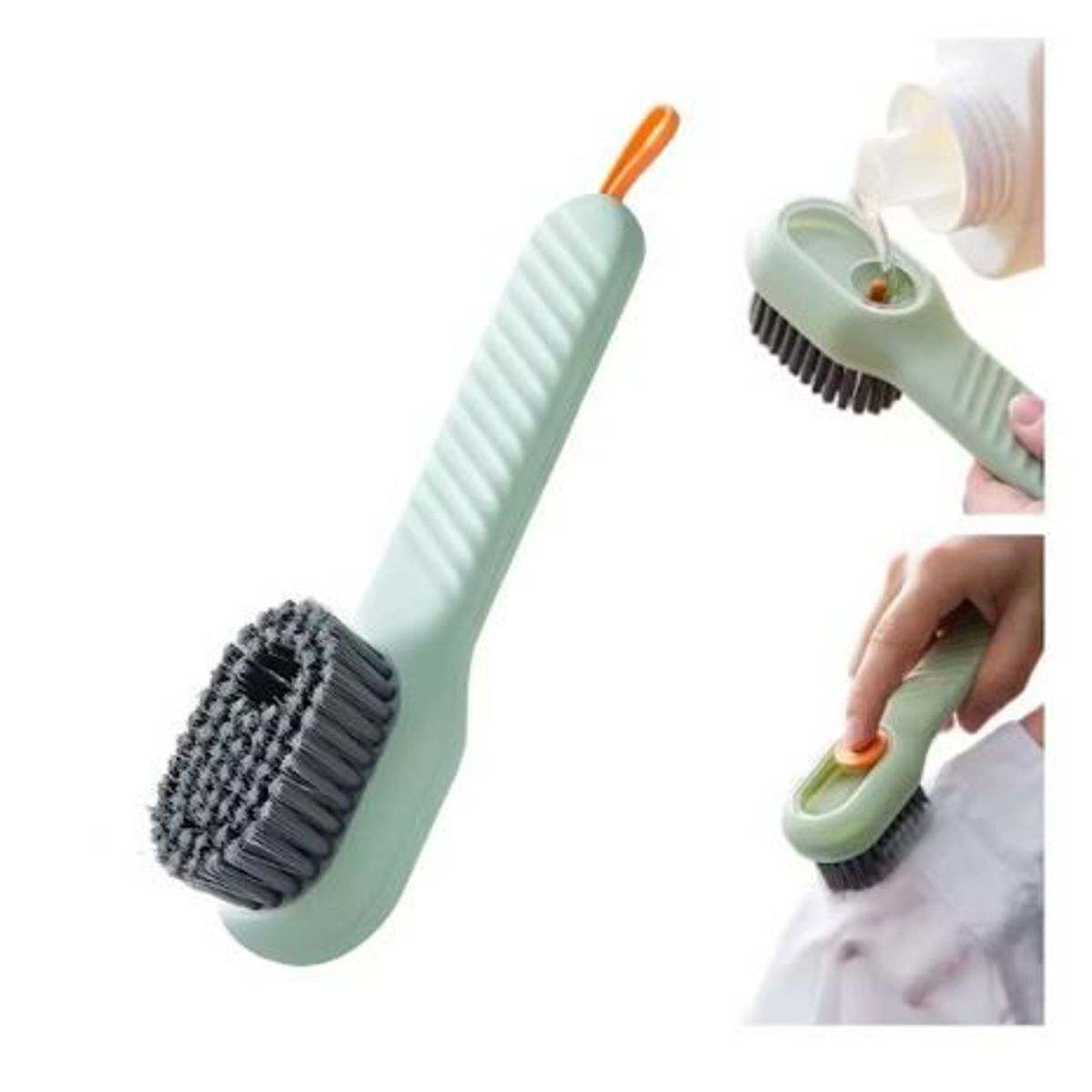 GENERICO - CEPILLO DE LIMPIEZA CON DISPENSADOR PARA ZAPATOS