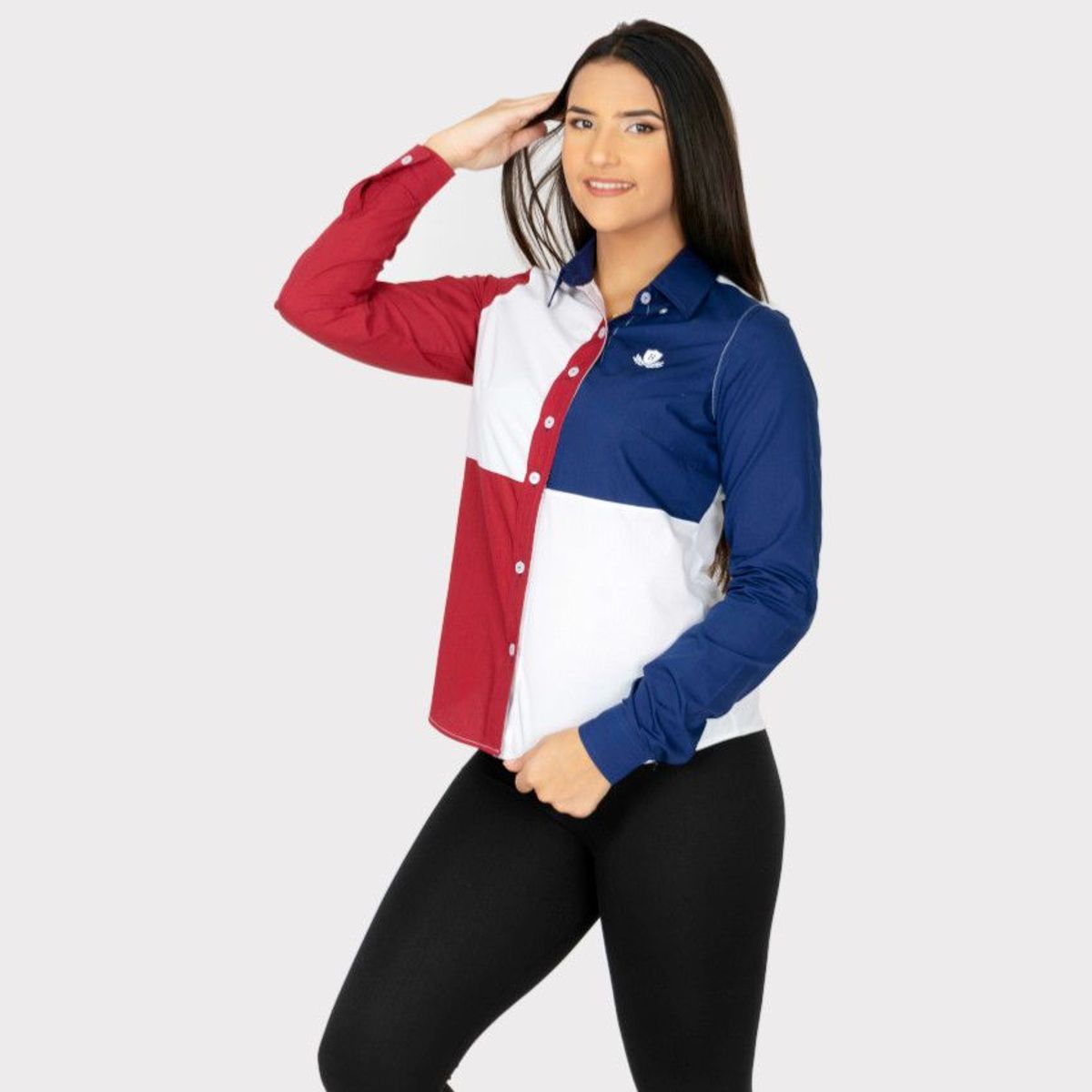 GENERICO - Blusa Manga Larga 100% Algodon Pima Mujer Piero Biani