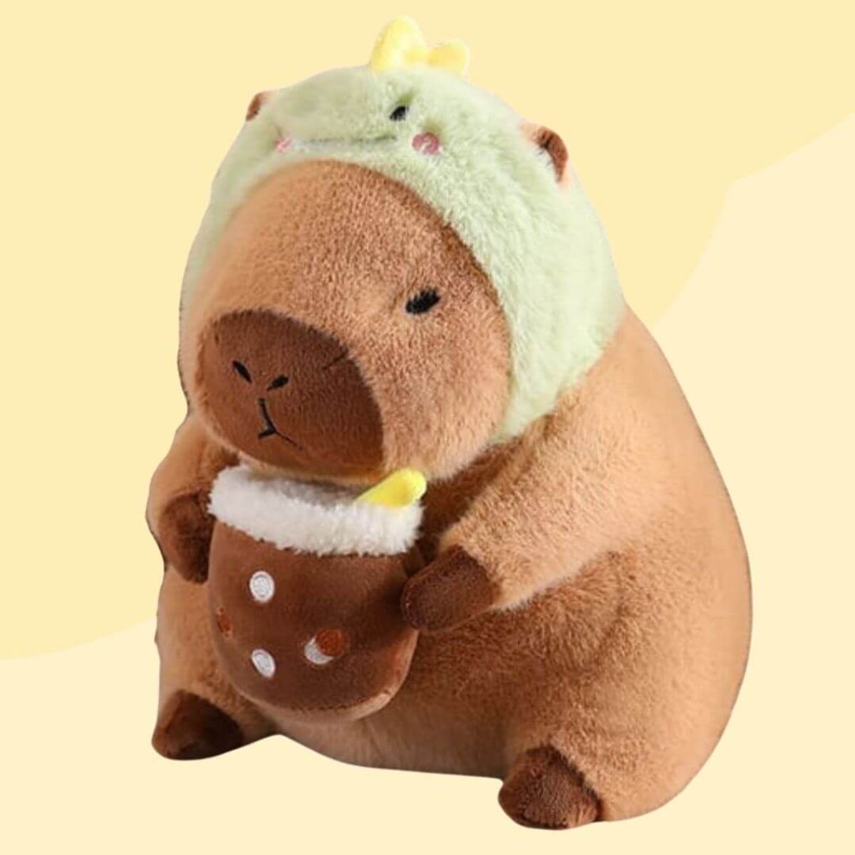 GENERICO - Peluche Capibara Dino Importado - Mide 35 cms