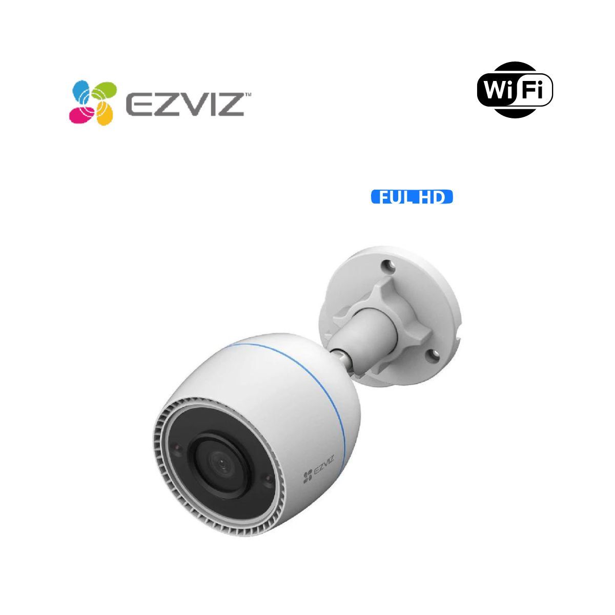 EZVIZ - Cámara de seguridad inteligente para exteriores H3C 2MP FullHD Ezviz