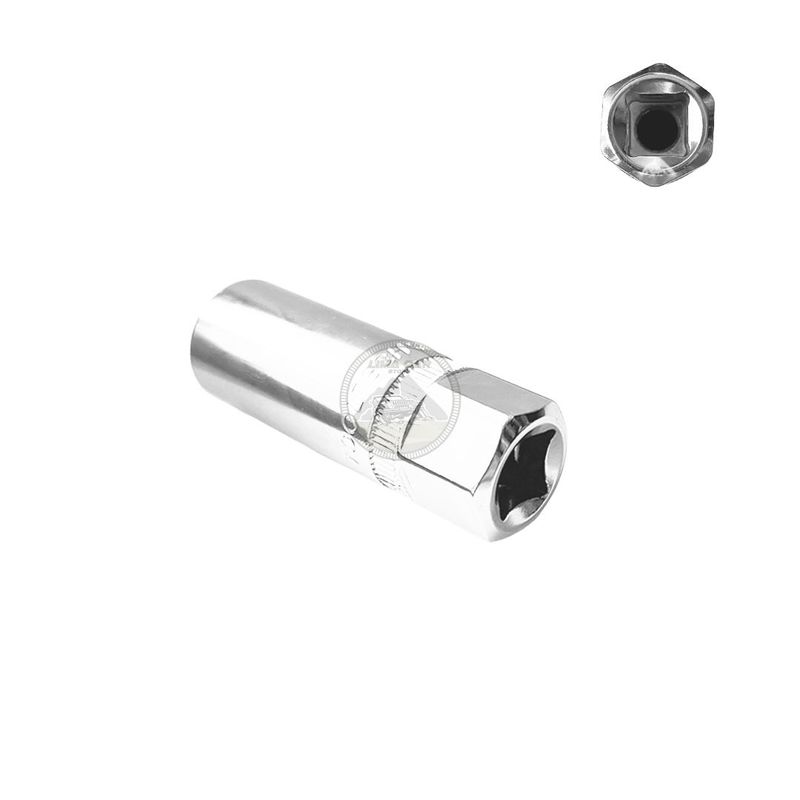 GENERICO - Dado Tubular 38” 14mm para Bujia Hex Tooltech Taiwán