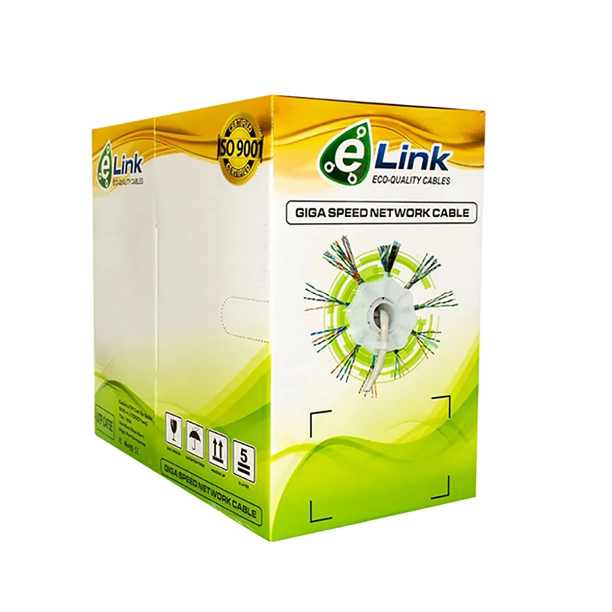 GENERICO - Rollo de Cable Utp Cat. 5e ELINK x caja 305 metros