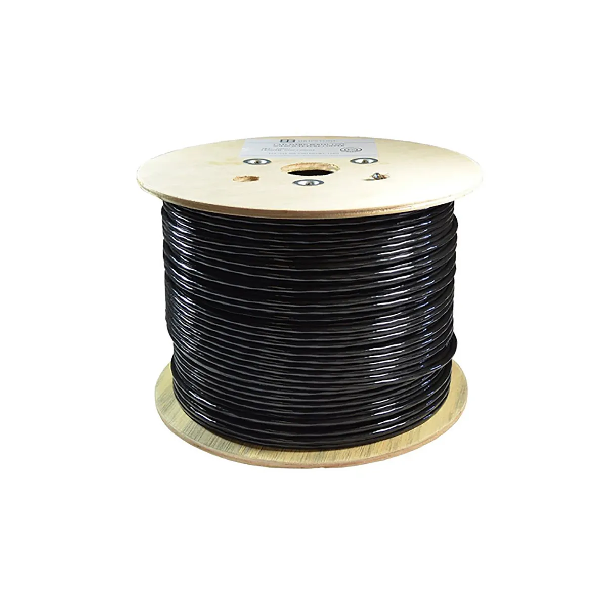 GENERICO - Rollo Cable Utp Categoria 6 Exterior Negro 305m American Net