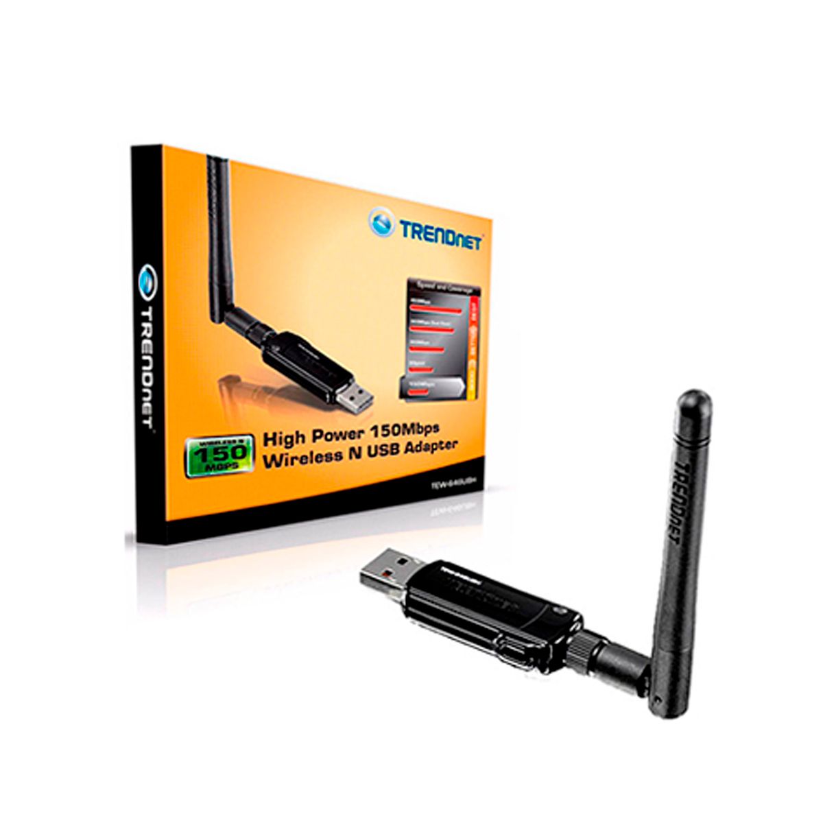 TRENDNET - ADAPTADOR TRENDNET TEW-646UBH 150MBPS V.1 WIRELESS USB P/N: TEW-646UBH