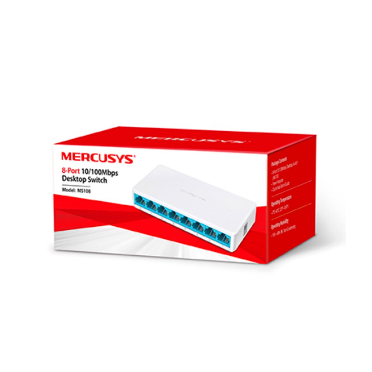 MERCUSYS - SWITCH MERCUSYS MS108 V3 8 PUERTOS 10/100MBPS - P/N: MS108