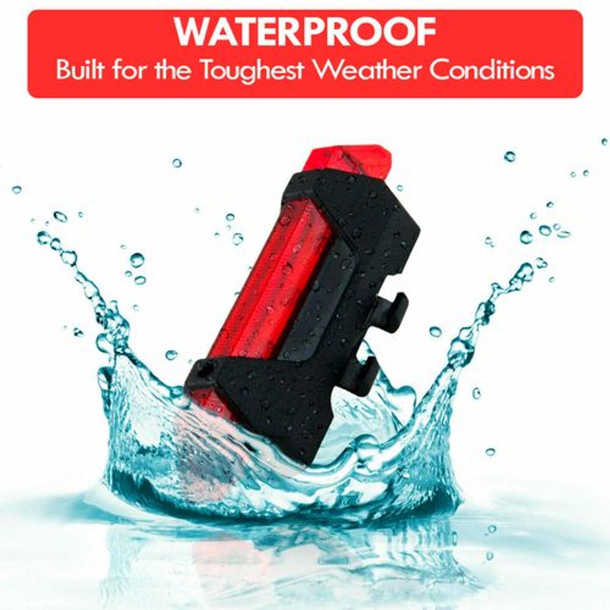 GENERICO - Luz Led Recargable Trasera Bicicleta Ciclismo Lampara Foco