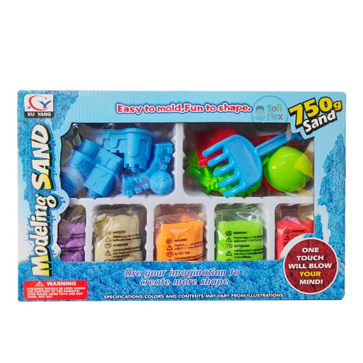 GENERICO - Arena Magica para Moldear Modeling Sand Caja de 750g