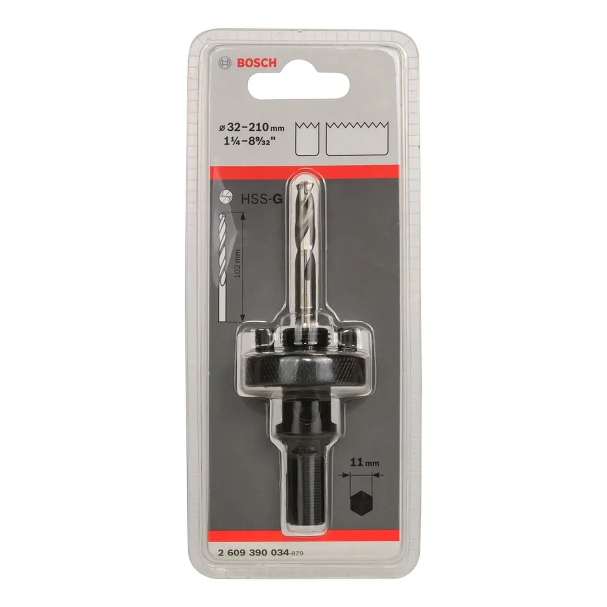 BOSCH - Bosch Mandril para Sierras Copa 1-1/4" A 8 9/32" + Broca