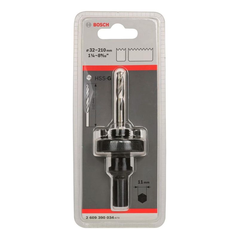 BOSCH - Bosch Mandril para Sierras Copa 1-1/4" A 8 9/32" + Broca