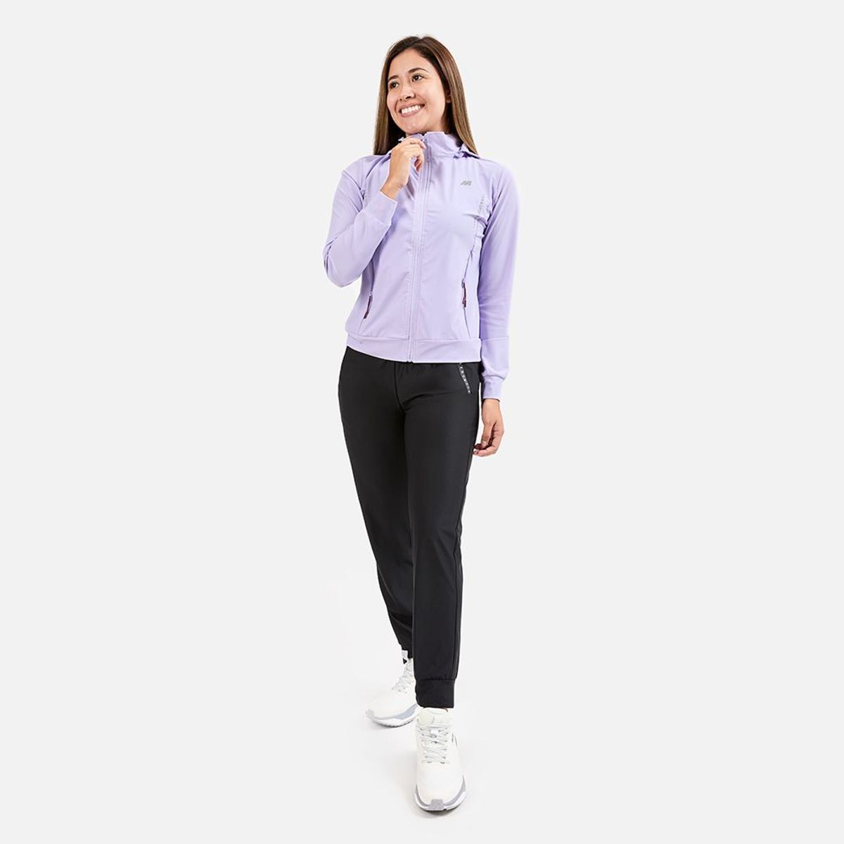 NEW ATHLETIC - BUZO NEW ATHLETIC SPORT38 LILA CON NEGRO PARA MUJER