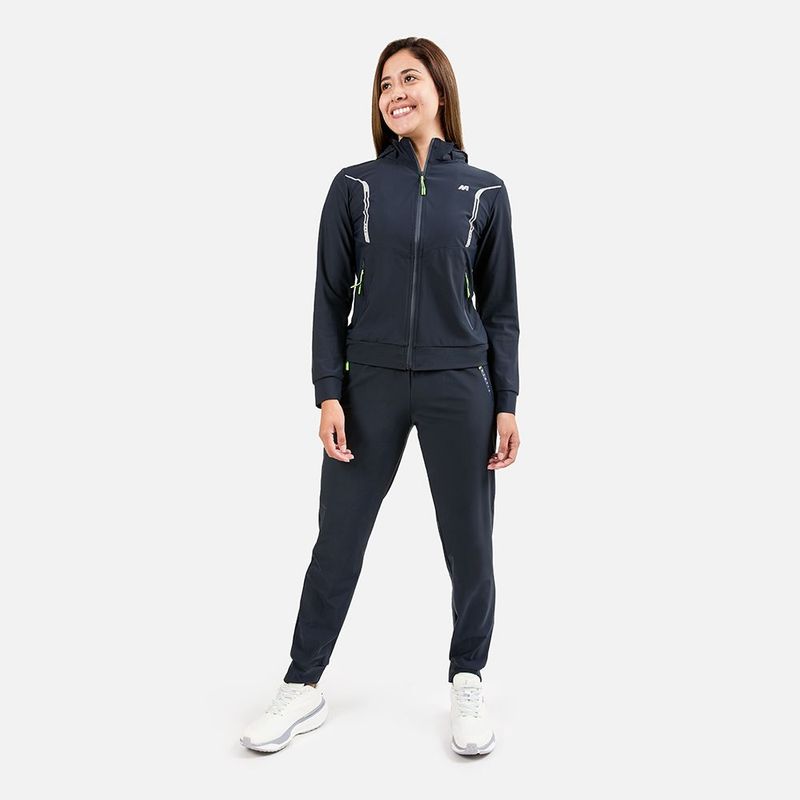 NEW ATHLETIC - BUZO NEW ATHLETIC WEAR AZULINO CON GRIS PARA MUJER