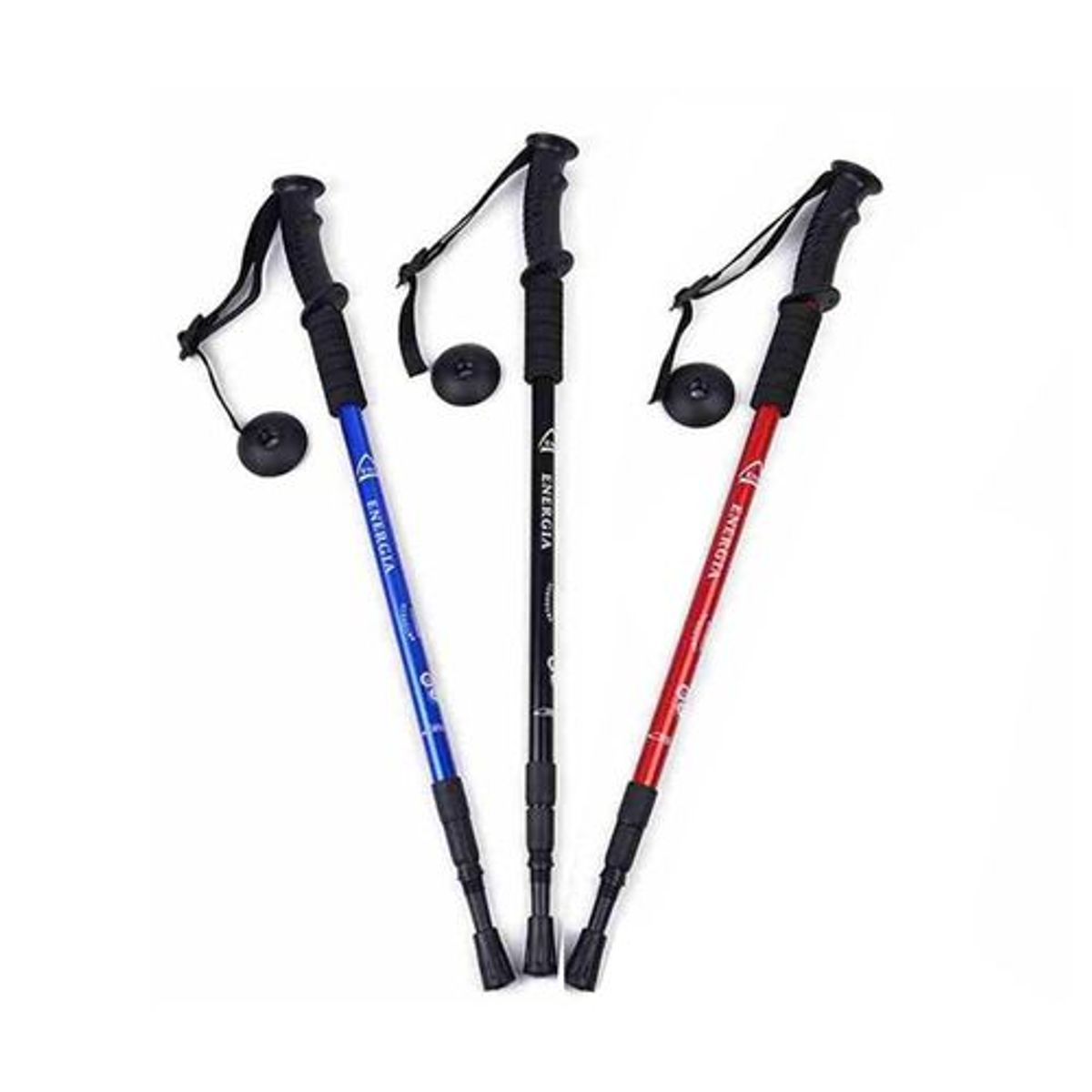 GENERICO - Baston De Trekking Campamento Trekking Camping Deporte Negro