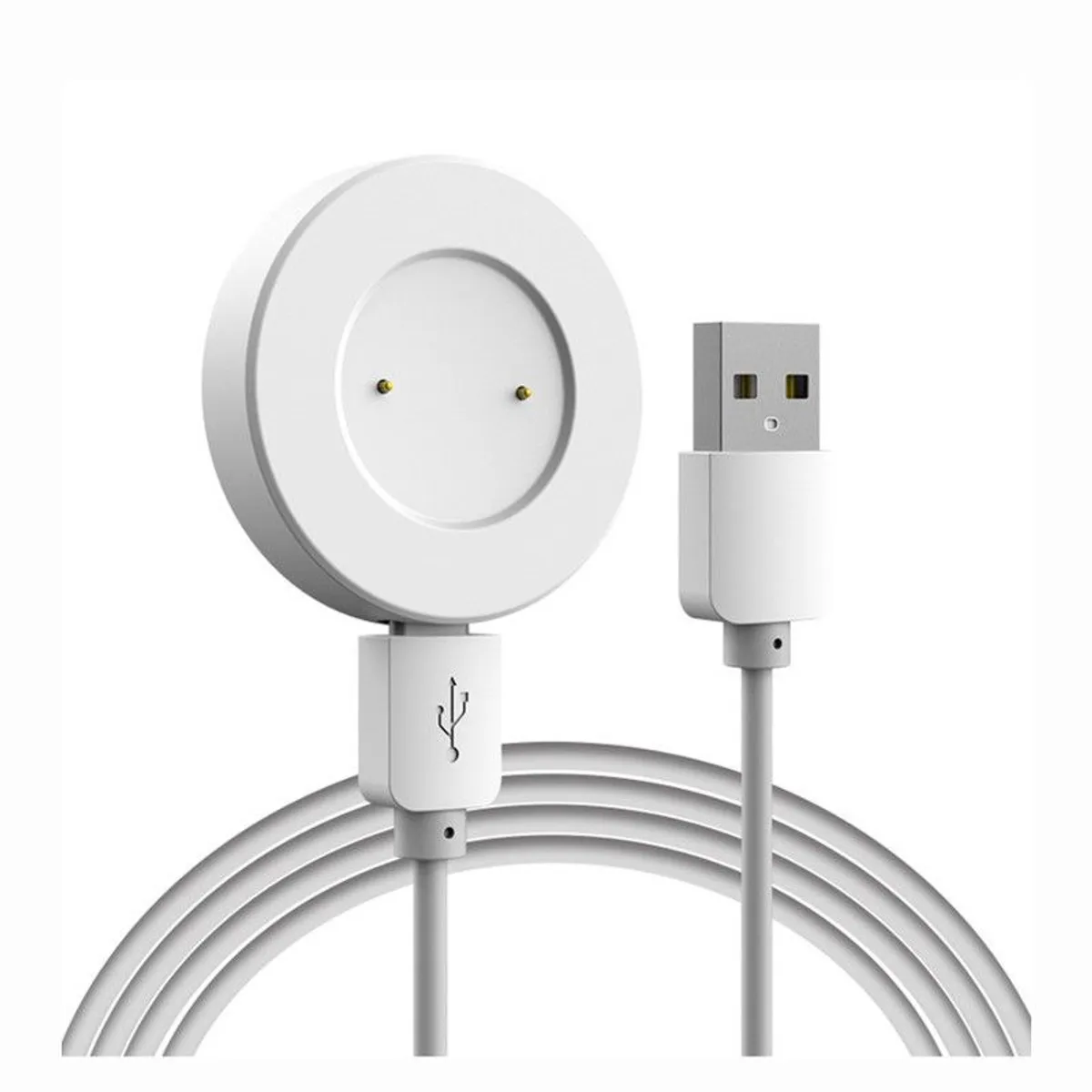 GENERICO - Cargador Compatible Para Smart Watch Huawei GT1 Y GT2 - Blanco