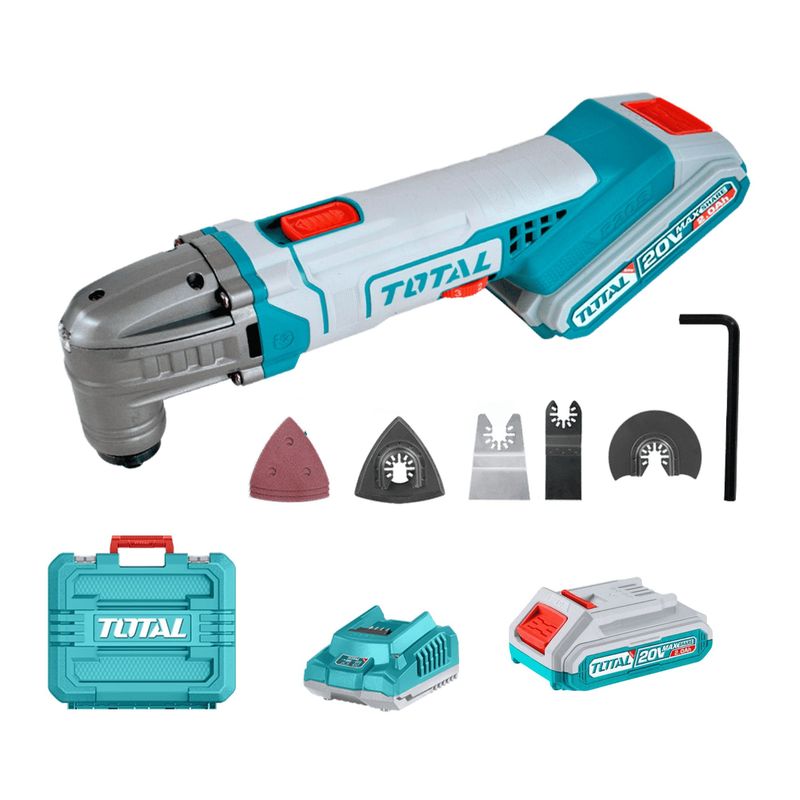 TOTAL TOOLS - Herramienta multifuncion 20v incluye bateria 2ah y cargador Total