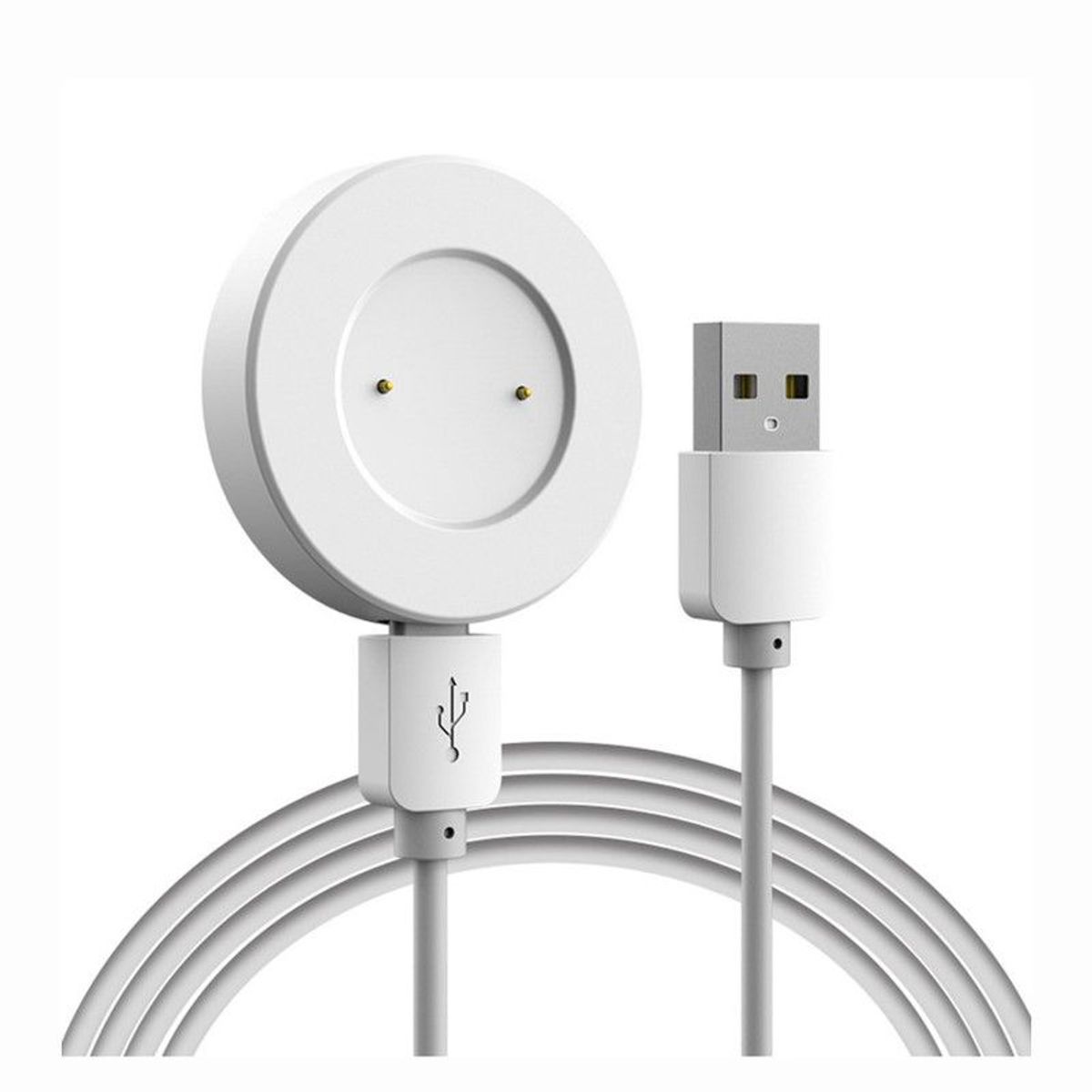 GENERICO - Cargador Compatible Para Smart Watch Huawei GT1 Y GT2 - Blanco