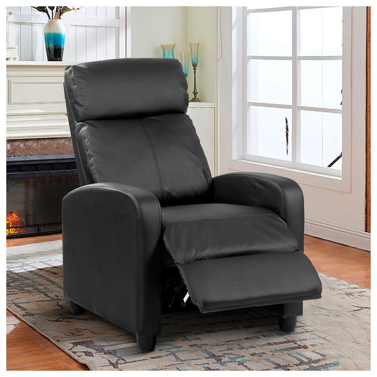 NOVAHUS - Sillón Reclinable de PU Negro
