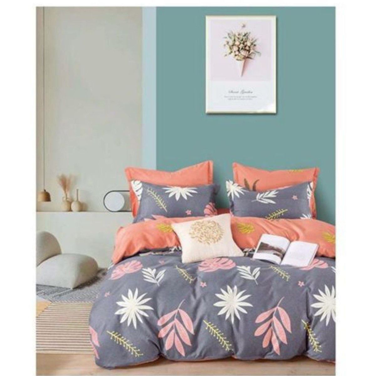 CASATEX - JUEGO DE SÁBANAS CASATEX CON DISEÑO QUEEN