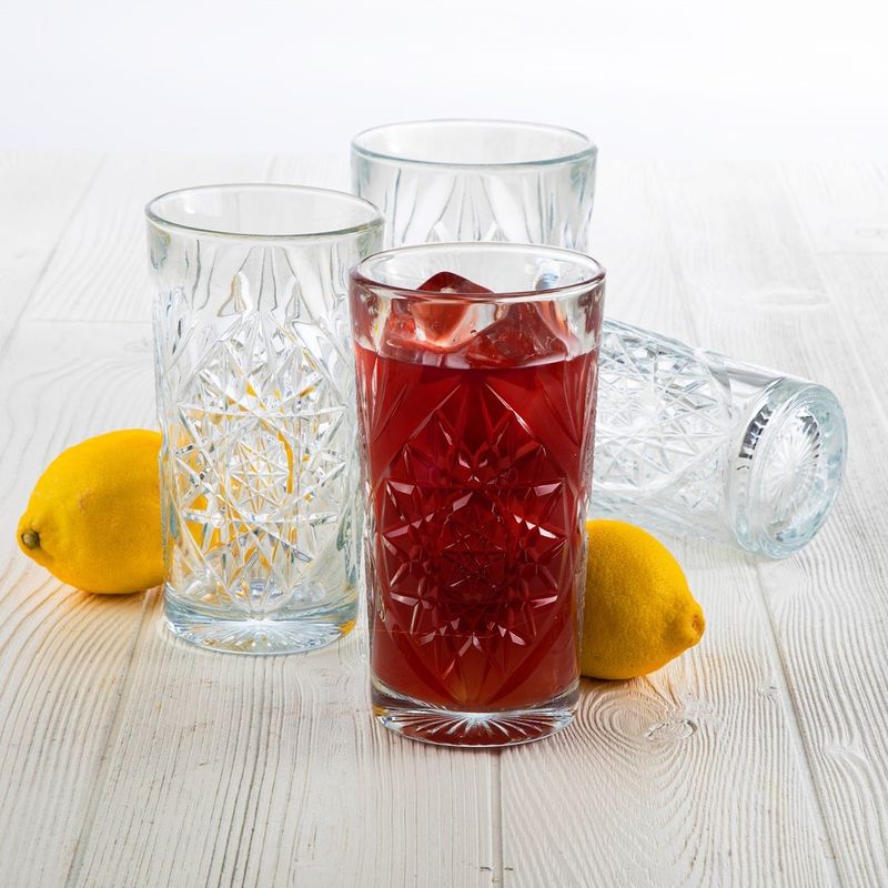 LIBBEY - Vaso Libbey  Hobstar Cooler 473 ml. / 16 oz. (4 Piezas)