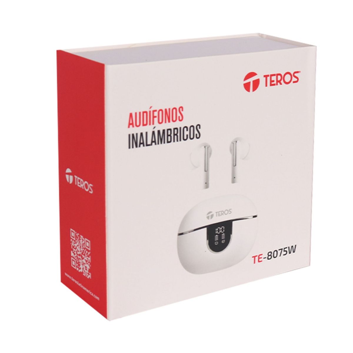 TEROS - Audífonos Teros TE-8075W Bluetooth TWS Blanco