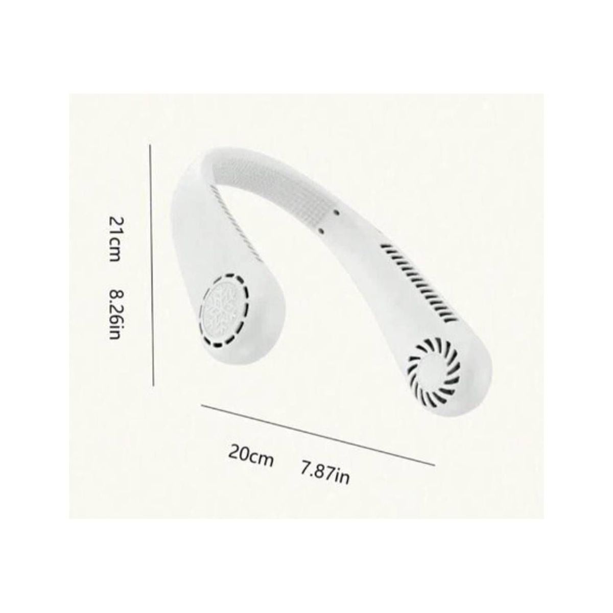 GENERICO - TRIPACK DE VENTILADOR PORTATIL DE CUELLO 3 VELOCIDADES COLOR  V-B