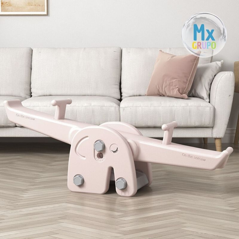 GENERICO - SUBE Y BAJA ELEFANTE ROSADO