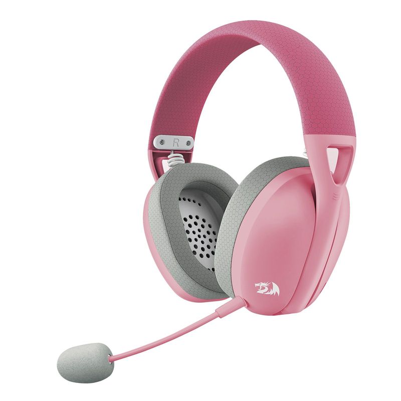 REDRAGON - Auriculares Redragon Ire Wireless H848-PINK Rosado