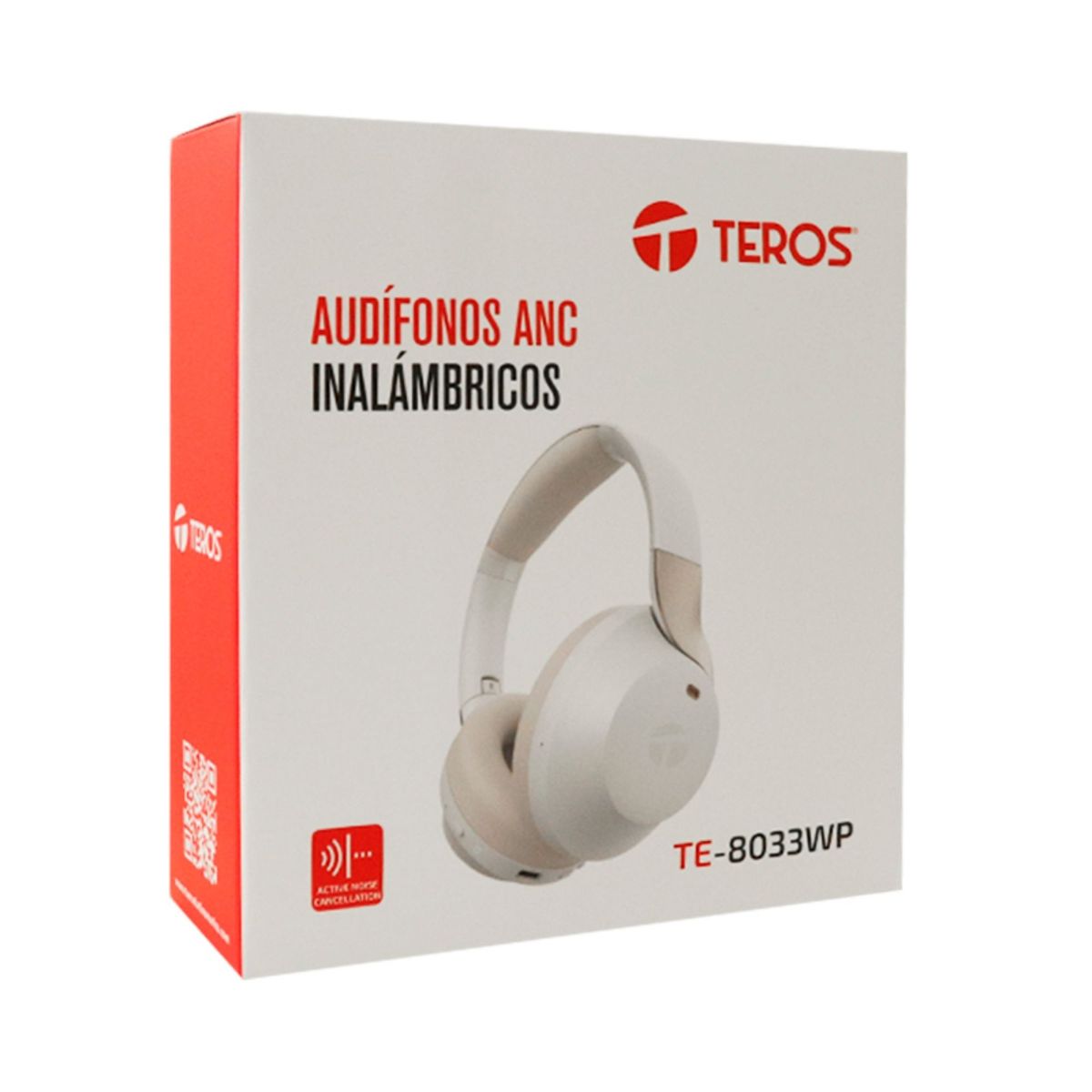 TEROS - AUDÍFONO INALÁMBRICO ANC TEROS HEADSET BLANCO