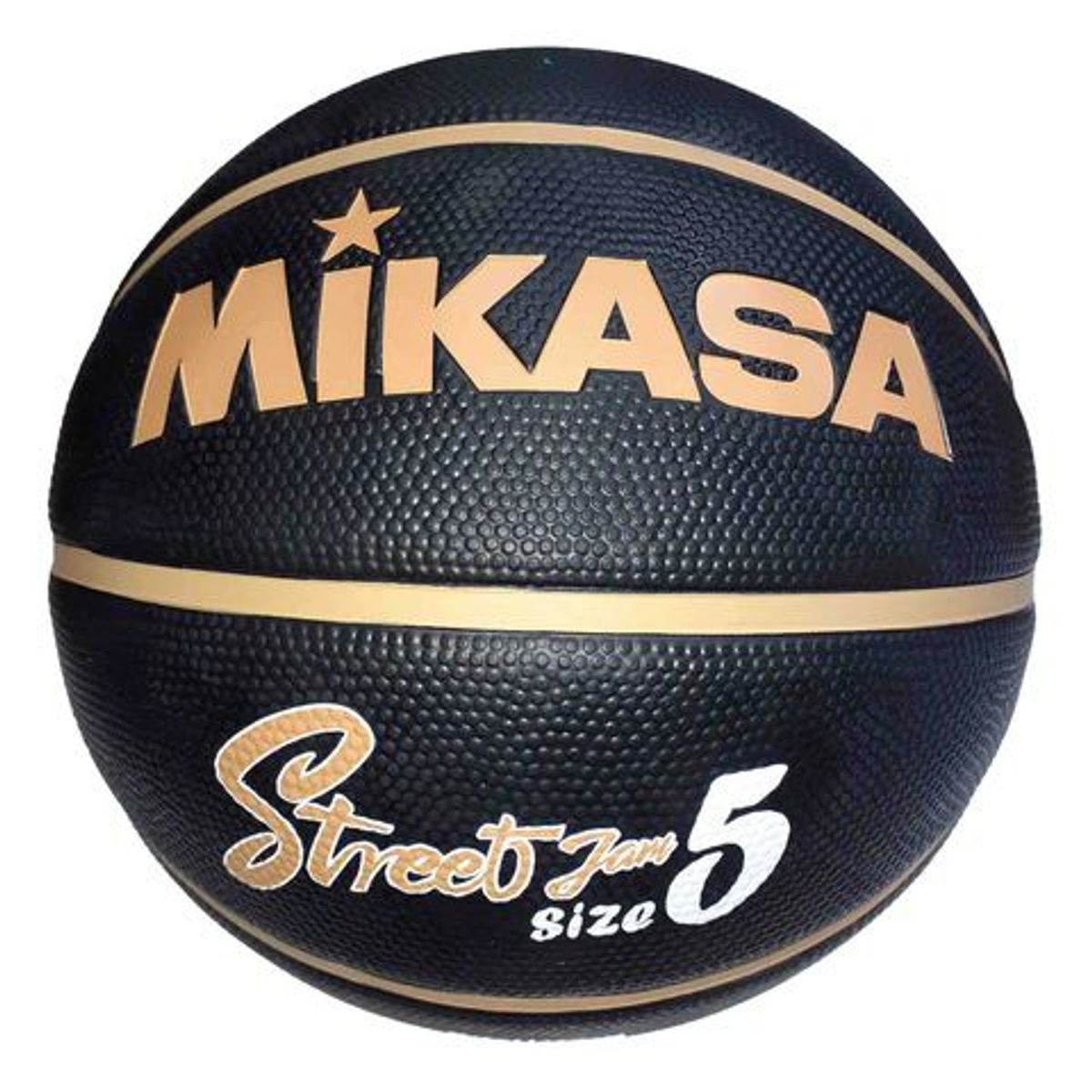 MIKASA - PELOTA PARA BASKET MIKASA STREET CAUCHO N5 NEGRO