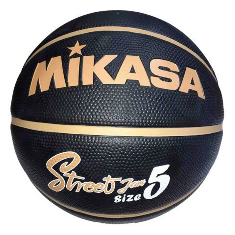 MIKASA - PELOTA PARA BASKET MIKASA STREET CAUCHO N5 NEGRO