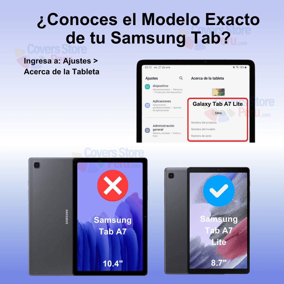 GENERICO - Mica para Samsung Tab A7 Lite 8.7 " - T225 de Cerámica Antishock