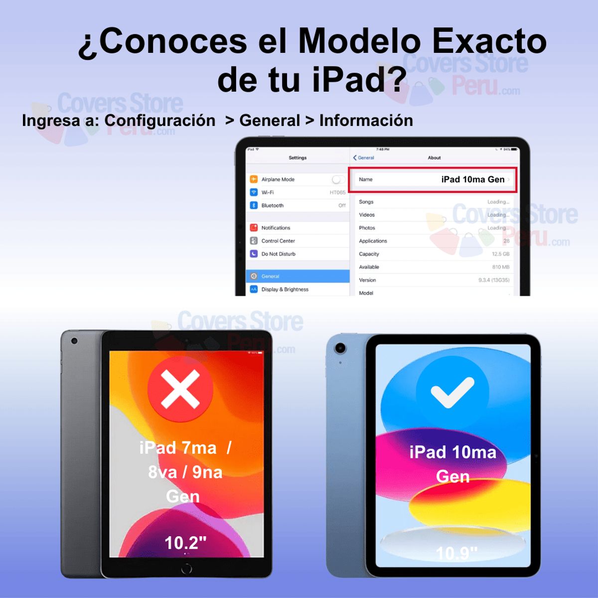 GENERICO - Mica para iPad 10ma Gen 10.9 " - A2757 de Cerámica Antishock