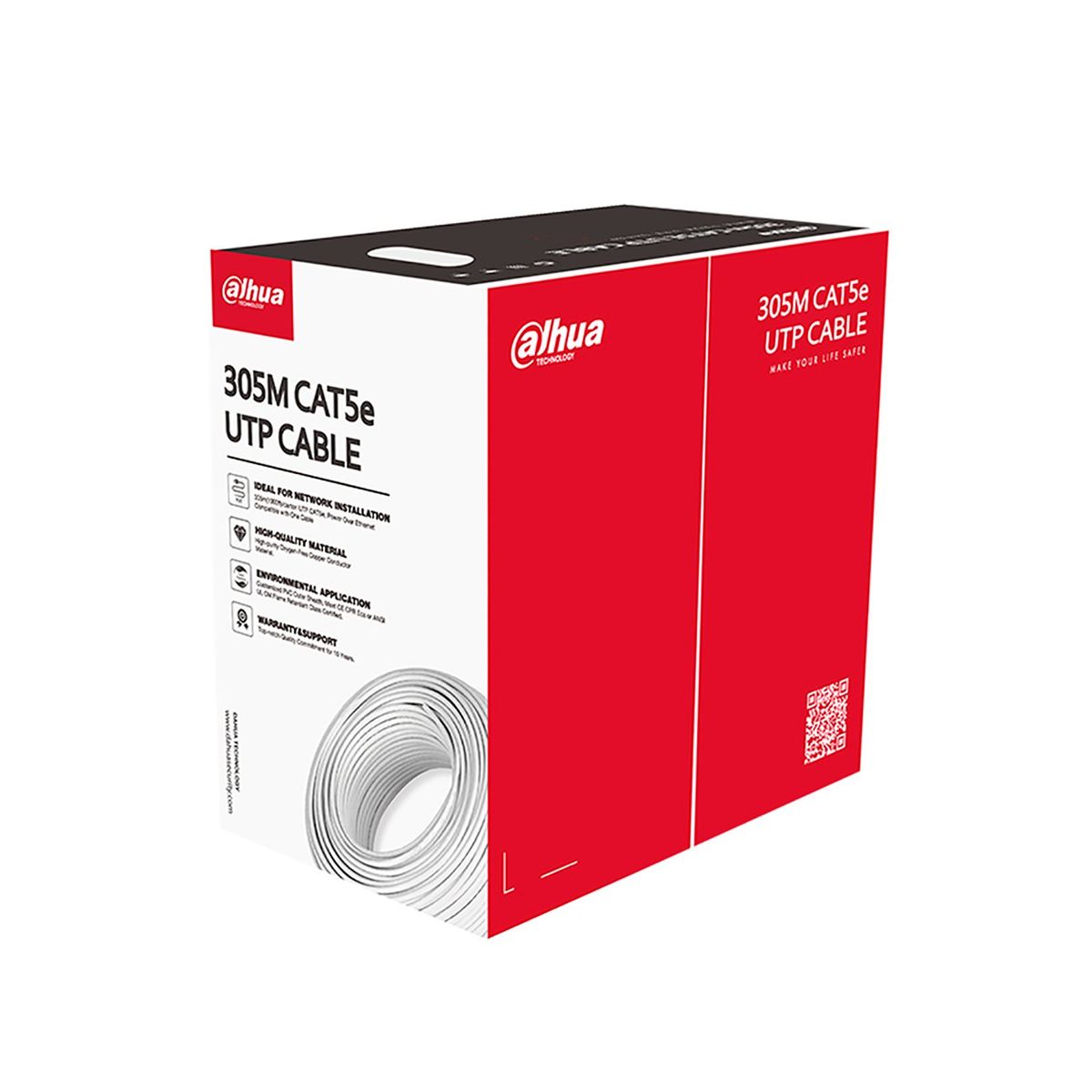 DAHUA - Rollo Cable Utp x caja Cat. 5e Dahua PFM920I-5EUN 305metros