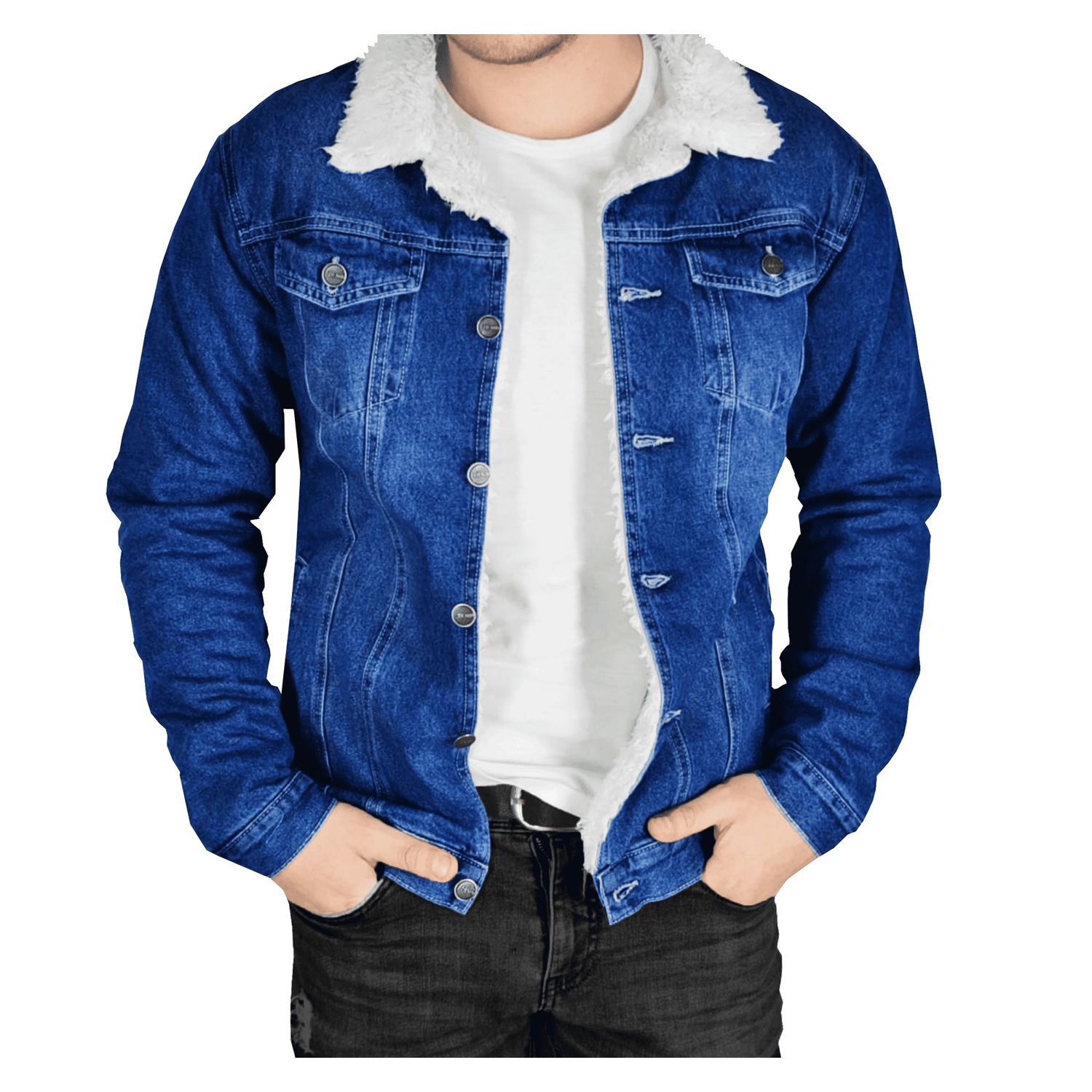 CASACA JEANS CON PELUCHE DE HOMBRE GENERICO