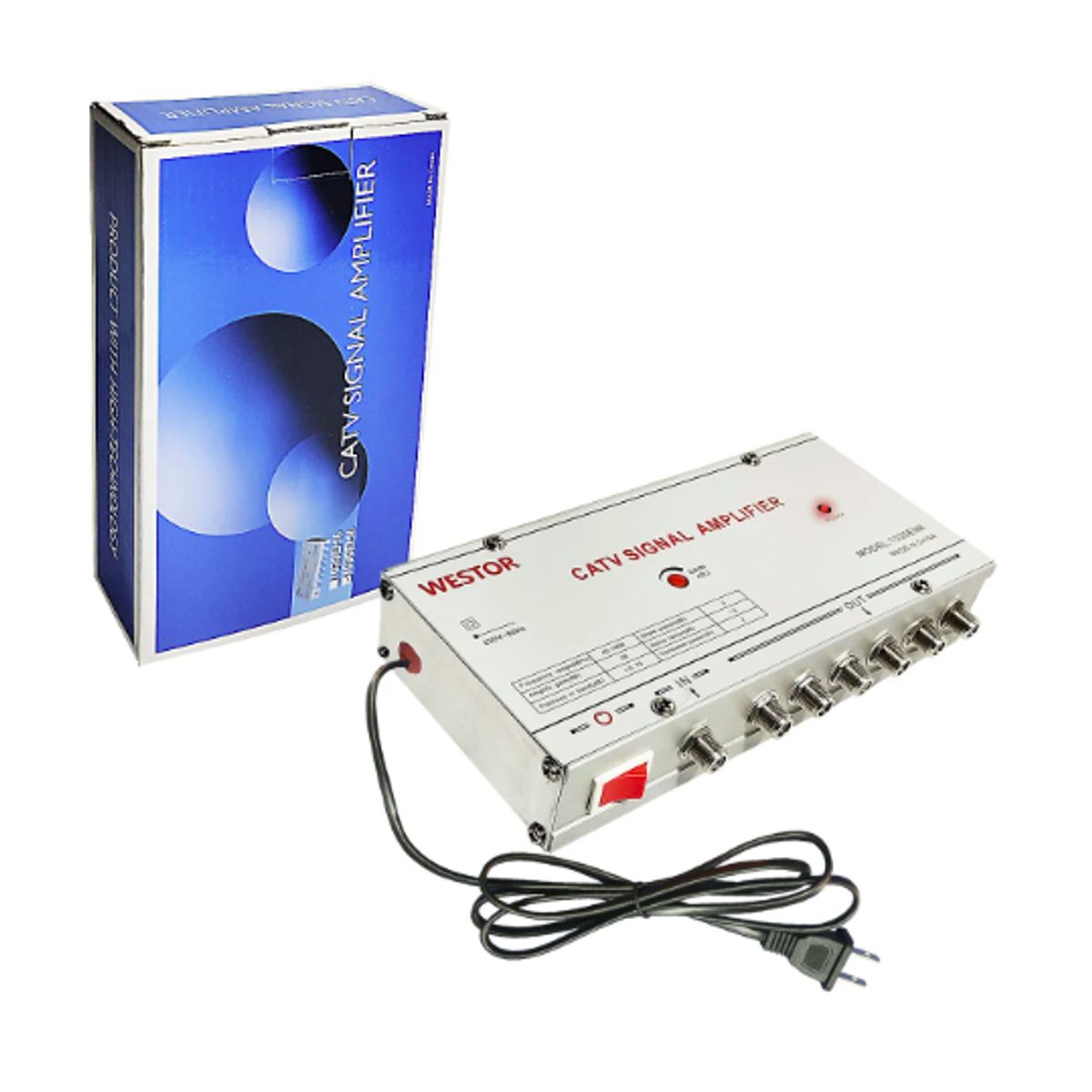 WESTOR - Amplificador de Señal Catv 6 Salidas 1030EM6 WESTOR